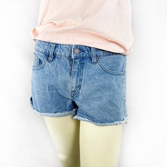 VOLCOM Stoned Short Rolled Denim Shorts - Picture 4 of 9